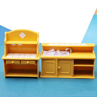 Mini Kitchen Play Set: Doll House Props For Kids - Food Play Toys  