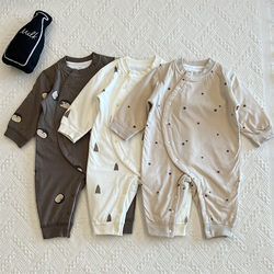 2025 New Autumn Baby Jumpsuit, Autumn and Winter 40g Quilted Cotton Jumpsuit, Thin Cotton Warm Romper for Babies