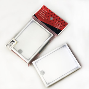 
TW three-dimensional matte silver edge pattern transparent 69*94mm lace outer protective cover KMC replacement