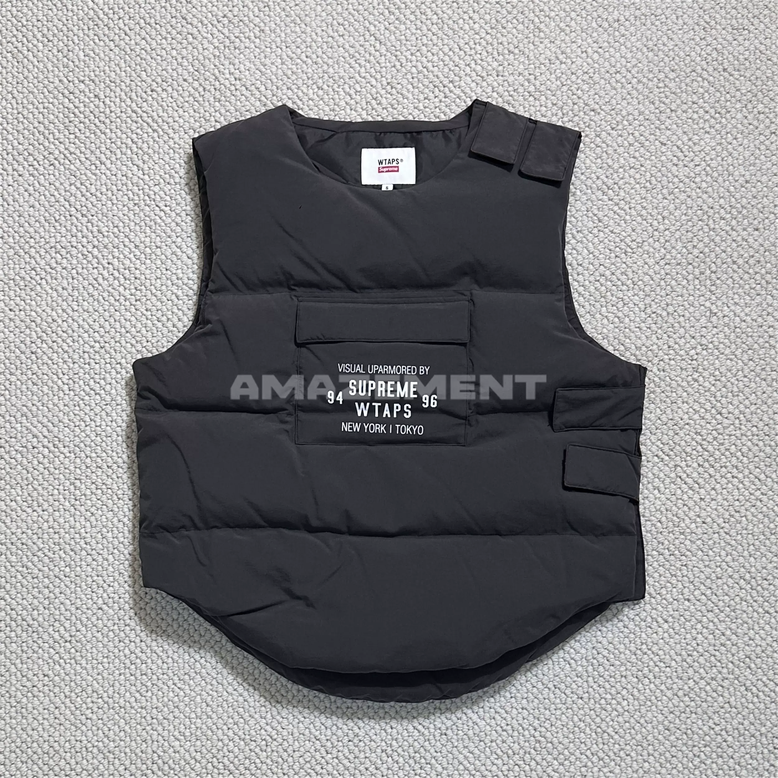 Supreme WTAPS Tactical Down Vest联名战术羽绒马甲背心21FW-Taobao