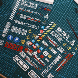 Suitable for Yuanzu 2.0 Display Box Stickers DIY Three-Dimensional Decorative Stickers Personalized Entrepreneurship Gundam Letter Reflective Stickers