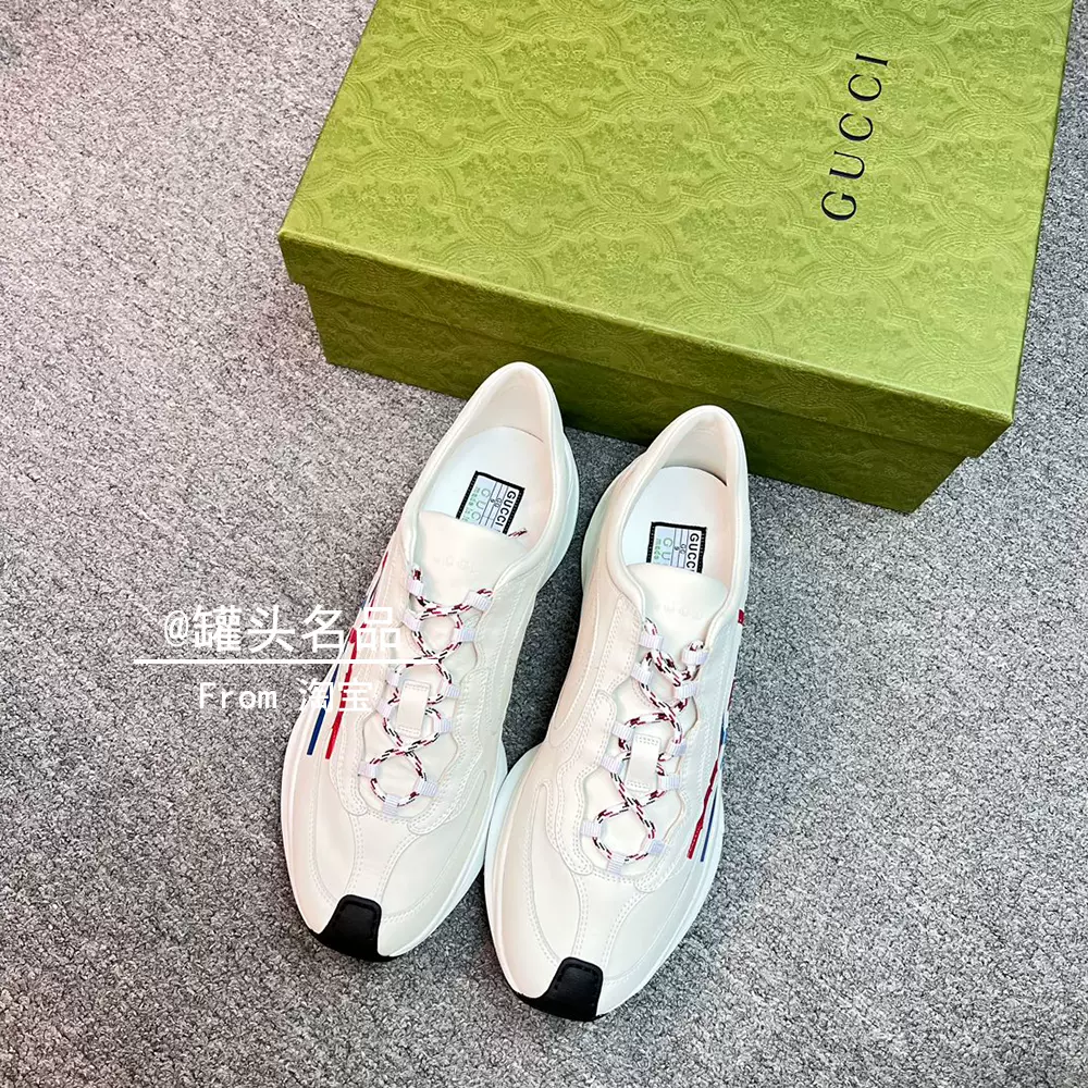 罐头名品Gucci古驰男士徽标Gucci Run系列运动鞋721111UHH20-Taobao 