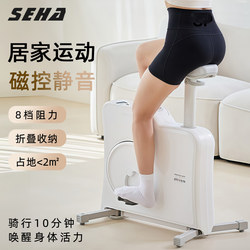 Seha Shenghao Household Small Exercise Bike, Indoor Silent Magnetic Control Adjustable Small Fitness Bike