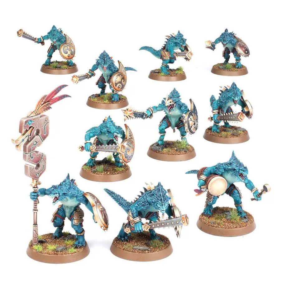 战锤aos 蜥蜴人 saurus warriors 蜥人战士