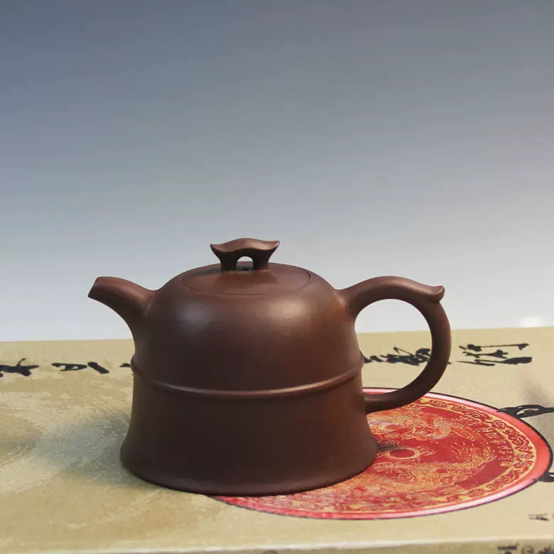 宜興原礦紫砂壺周建華手工製作民間藝人紫泥茶壺200-400cc手工壺