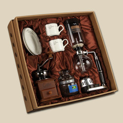 Leggerolusso Retro Coffee Grinder Siphon Pot Manual Coffee Maker Gift Box Household Glass Pot Utensil Box