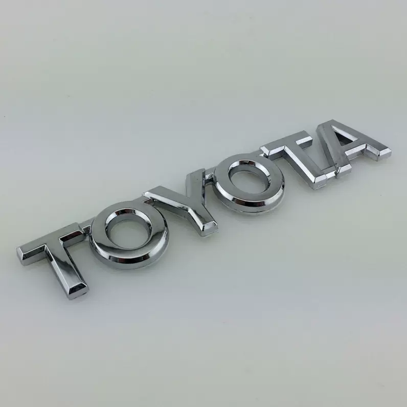 适用于丰田凯美瑞锐志花冠皇冠威驰汉兰达toyota后尾箱英文