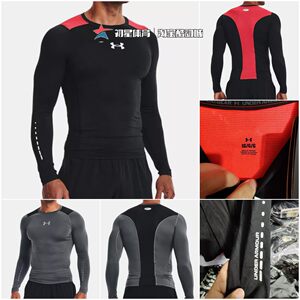 
Under Armour UA men's autumn fitness exercise training quick-drying breathable stretch long-sleeved T-shirt tights 1370661