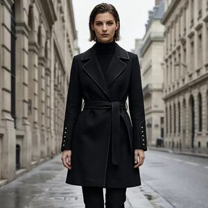 
Nobelina Korean style woolen coat for women 2026 spring new age-reducing mid-length double-sided woolen coat for women