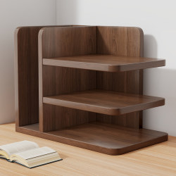 Bookshelf Desktop Storage Rack Student Desk Vertical Book Storage Rack Small Simple Multi-Layer Bookcase on the Office Desk