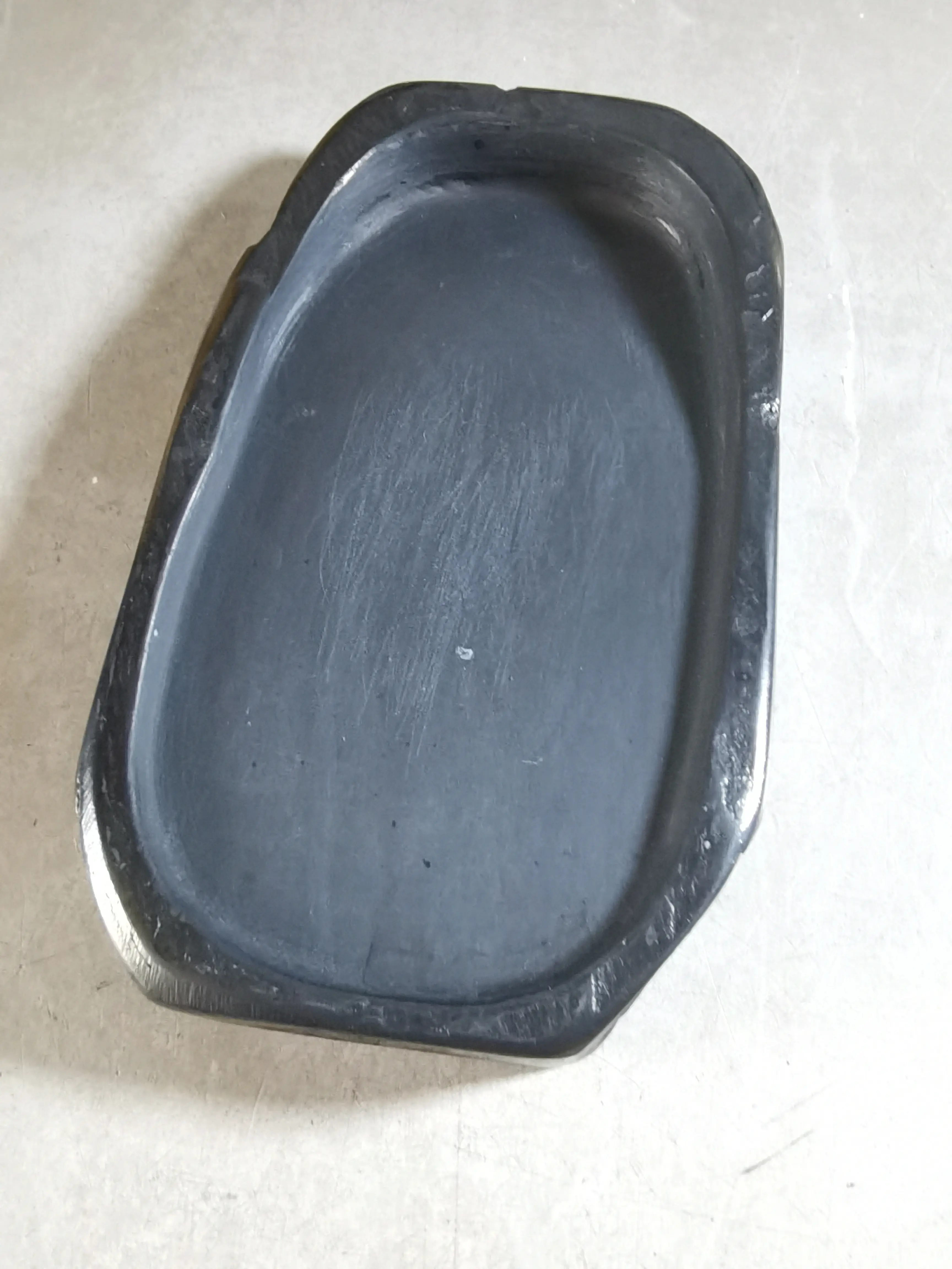 阅古斋日本二手雨畑砚天然石砚台文房四宝书法绘画用品原石砚包