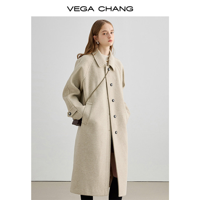 Off-season woolen coat for women 2024 autumn and winter new thickened ...