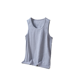 
Arctic velvet men's vest pure cotton summer men's wide shoulder sports sweat-absorbing white inner bottom sweatshirt