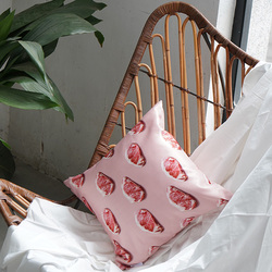 Diddi Fresh Meat Print Pillow Case Single Dormitory Square 45x45cm Pillow