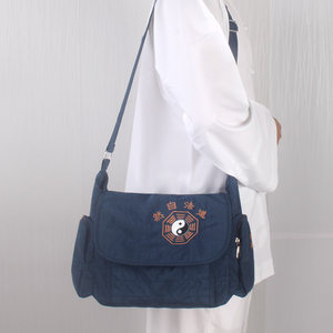 Taoist men and women universal Bao Tao Bags shoulder bag crossbody embroidery gossip Dao method natural Taoist word multi -function shoulder bag