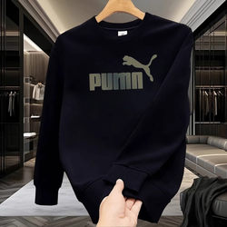 Ole's Choice 2025 Autumn/Winter New Men's Sweatshirt Casual Trendy Loose Versatile Crew Neck Fleece-Lined Warm Top