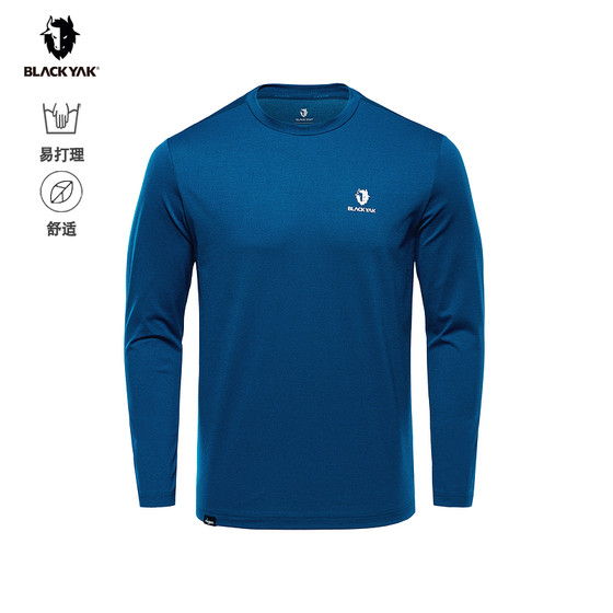 
BLACKYAK spring and autumn new men's outdoor elastic long-sleeved round neck T-shirt FVM613