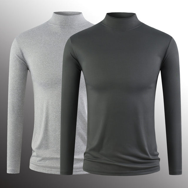 Men Long Sleeved T-shirt Cotton Slim Fit Bottoming Shirt main image 1