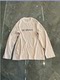 European and American street classic simple pink letter long-sleeved T-shirt for women 2023 autumn new style