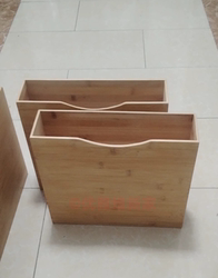 Nanzhu Solid Wood Vinyl Record Storage Basket File Folder Storage Lp Disc Box