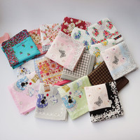 Cotton Handkerchief For Women, Light And Soft Floral Print Japanese Exported Handkerchief