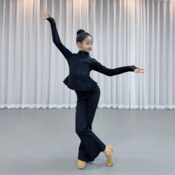 New Autumn and Winter Professional Dance Clothing, Yoga Ballet Dance Practice Clothing, Light Warm Velvet Dance Fitness Sportswear