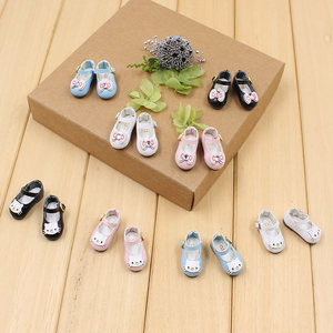 
ICY DBS small doll shoes cat bow azone Lijia OB 24 day buckle flat leather shoes