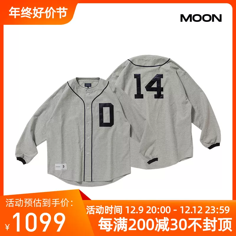 MOON北京现货DESCENDANT BLEEK BASEBALL SHIRT长袖棒球衬衫22SS-Taobao