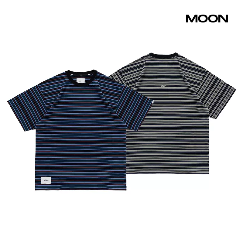 トップス WTAPS BDY 01 / SS / COTTON 25SS 现货WTAPS BDY 01 / SS / COTTON 条纹短袖T恤25SS