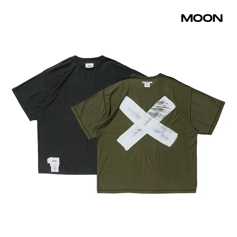 MOON現貨WTAPS CROSS / SS / COTTON交叉叉子短袖T恤22SS-Taobao