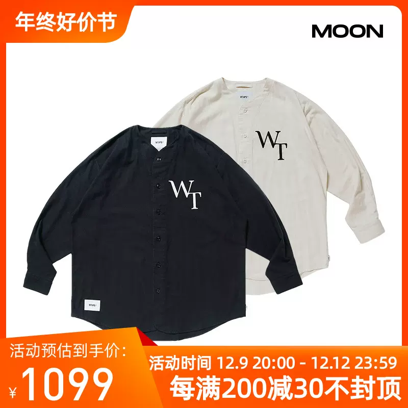 MOON现货WTAPS LEAGUE 02 / LS / COTTON. TWILL. LEAGUE棒球衬衫-Taobao