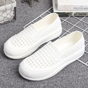 
Croc shoes women's thick-soled beach shoes comfortable mom's shoes white shoes breathable non-slip soft-soled hospital nurse shoes summer