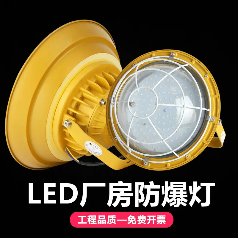 LED防爆灯仓库厂房防爆照明灯50瓦100w200W隔爆型车间防爆工矿灯-Taobao