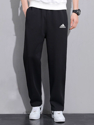 Adidas, летние трикотажные штаны, свободный прямой крой