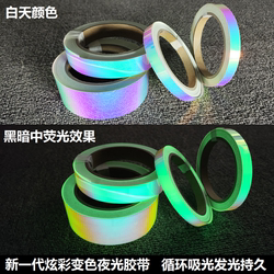 Colorful Luminous Tape Fluorescent Stage Positioning Decoration Stair Luminous Stickers Waterproof Tape Reflective Warning Stickers