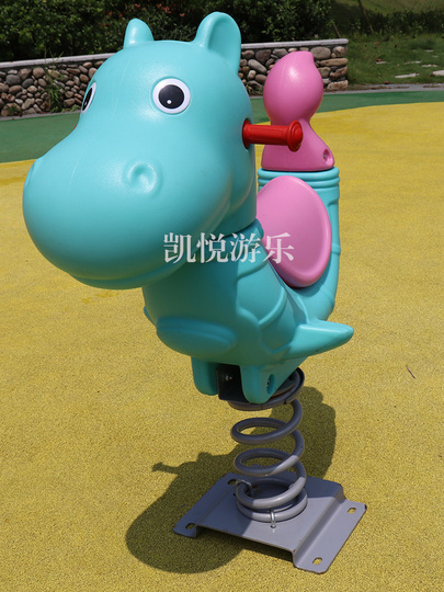 プラスチック製ロッキングホース - 屋外プレイグラウンド乗用玩具