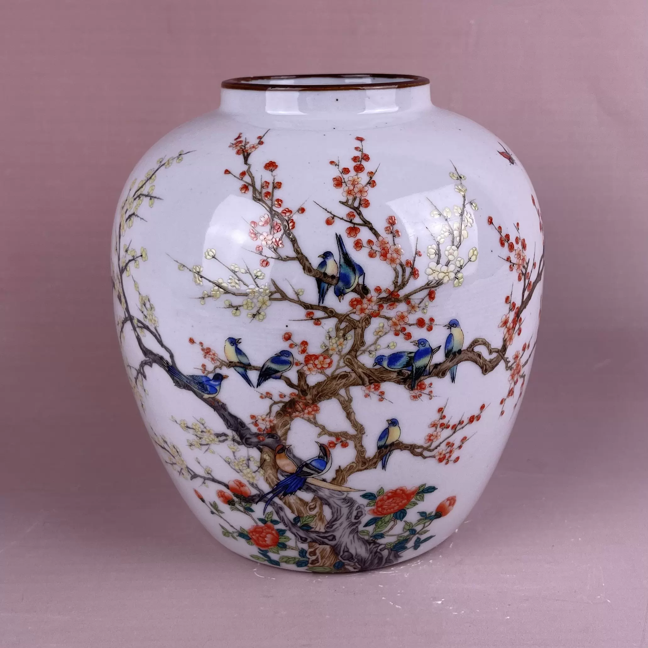 古美術 古玩 骨董品 十錦手櫻模樣蓋置 嘉慶年製 茶道具 古美術 古玩