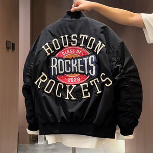 
2026 Spring Jackets Men's Trendy Brand High Street American Retro Bomber Jackets Men's and Women's Couples Baseball Uniforms Cotton Coats