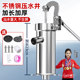 Rural old -fashioned cast iron pressure water well manual self -suction stainless steel well man well hand pressure pump header pump pump to shake water

