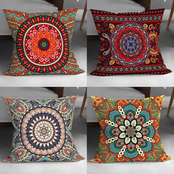 Bohemian Ethnic Style Retro Pillow Geometric Creative Double-Sided Living Room Sofa Cushion Car-Mounted Homestay Pillow
