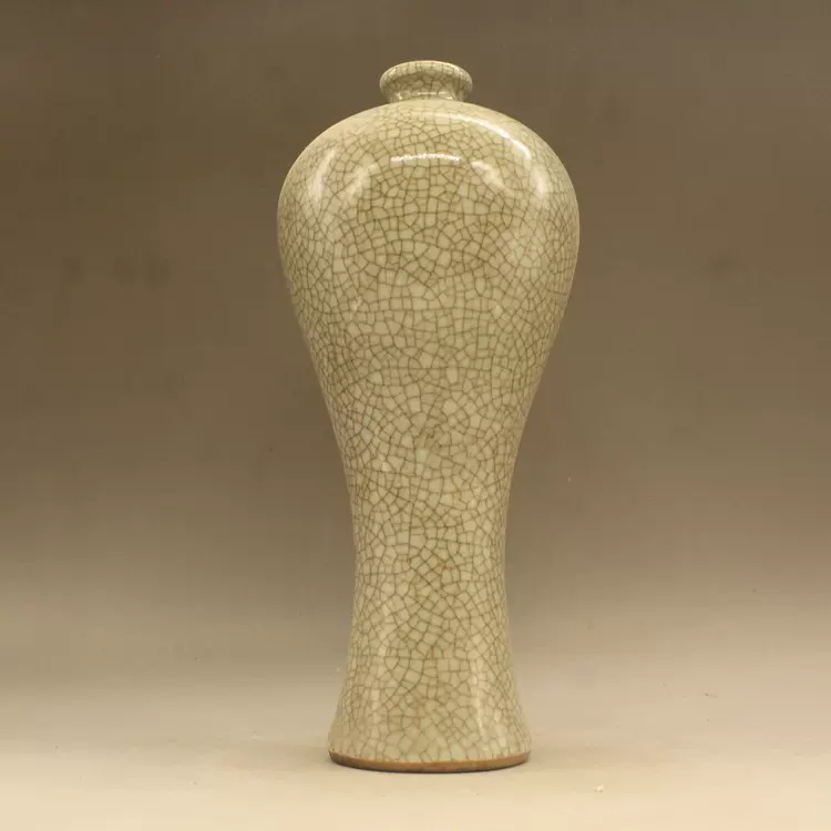 宋哥窑开片高梅瓶（高23厘米） 古玩瓷器古董摆件做旧瓷器-Taobao Singapore