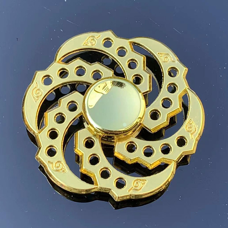 亜鉛合金 フィジェットスピナー - ゴールドシリーズ 金属製おもちゃ