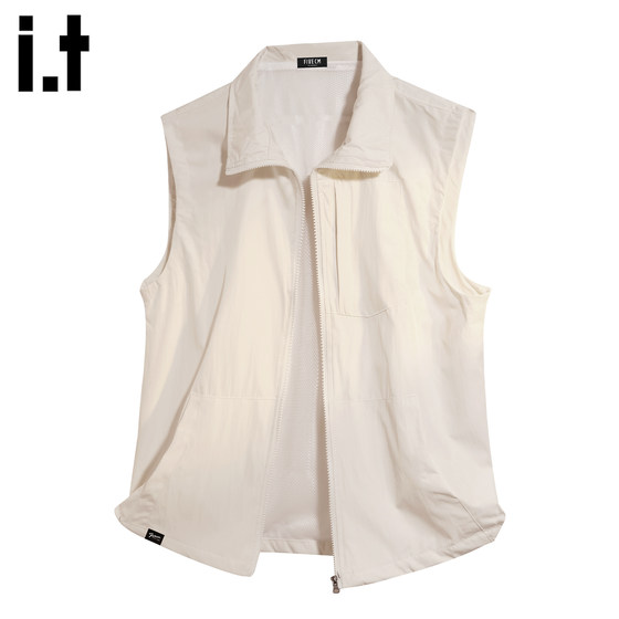 
it FIVECM Japanese outdoor sleeveless work vest jacket men's 2026 summer thin couple cardigan vest