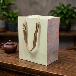 Chinese-Style Paper Bag Packaging Tote Bag Clothing Gift Packing Paper Bag Thickened Square Large Cardboard Carry Bag