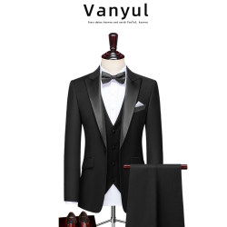 Vanyul Art Exam Vocal Performance Violin Dress Graduation Adult Ceremony Suit Male Host Choir Performance Suit