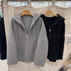 
Woolen coat 2025 autumn and winter new Korean style double-sided wool coat women's hooded short style small and loose
