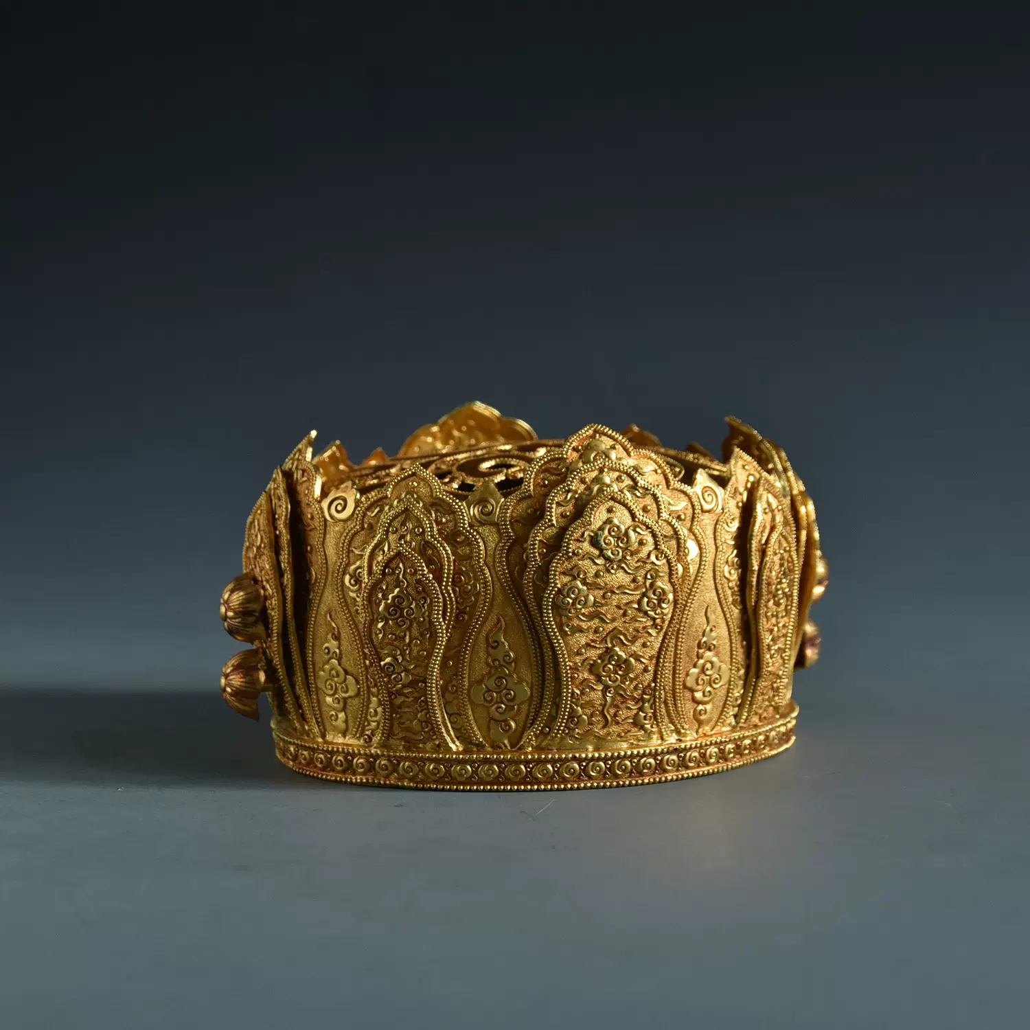 唐代三层五足凤纹香炉铜胎鎏金手工打制古董香薰炉收藏级精美器皿