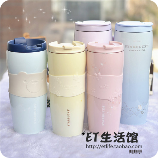 Korean Starbucks Cup 2024 New Year Blue Christmas Red Polar Bear Sakura ...