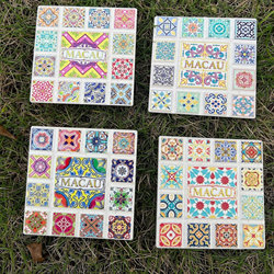 Macau Tile Coasters Are a Special Tourist Souvenir