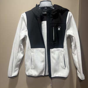 
SPYDER/Spider girls spring and autumn velvet warm outdoor sports and leisure soft shell fleece hooded jacket